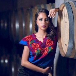 Embroidered zinacantan style blouse 