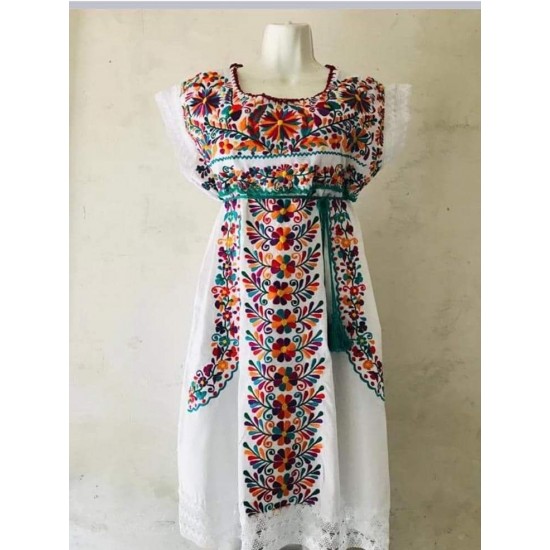 Hand embroidered Huipil