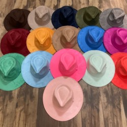 Drop suede hat