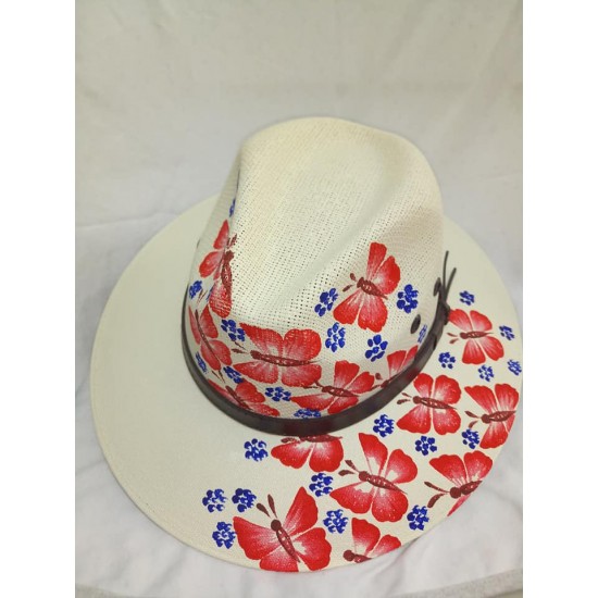 Hand painted hats Hand painted hats