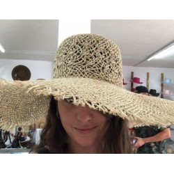 Straw summer beach hat