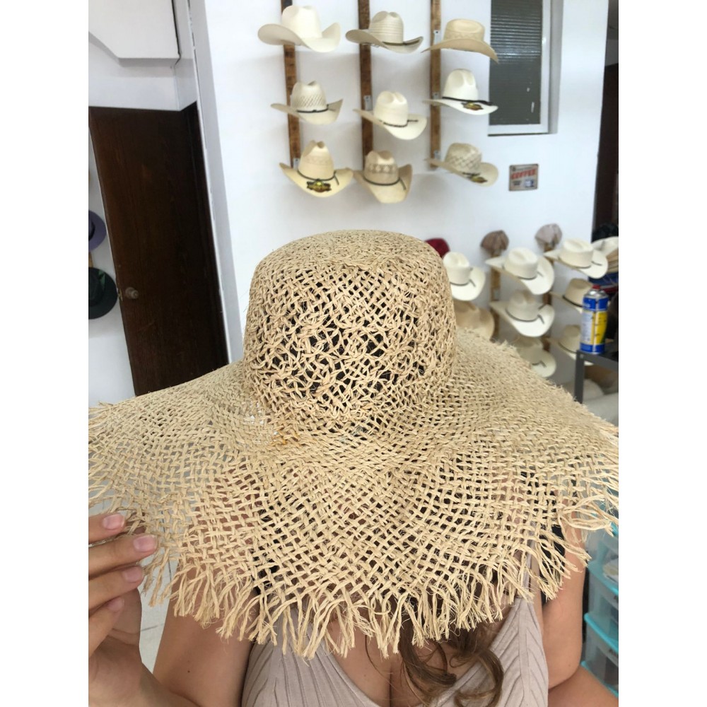 Straw summer beach hat