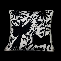 Pillow case Black tenango