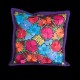 Cushion cover flowery purple
