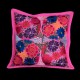 Cushion cover flowery pink